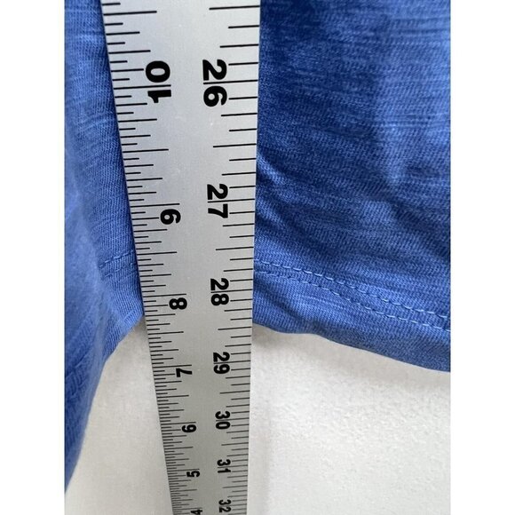 John's Bay Women Cotton Balloon Sleeves blue top Size 1X - Picture 10 of 11